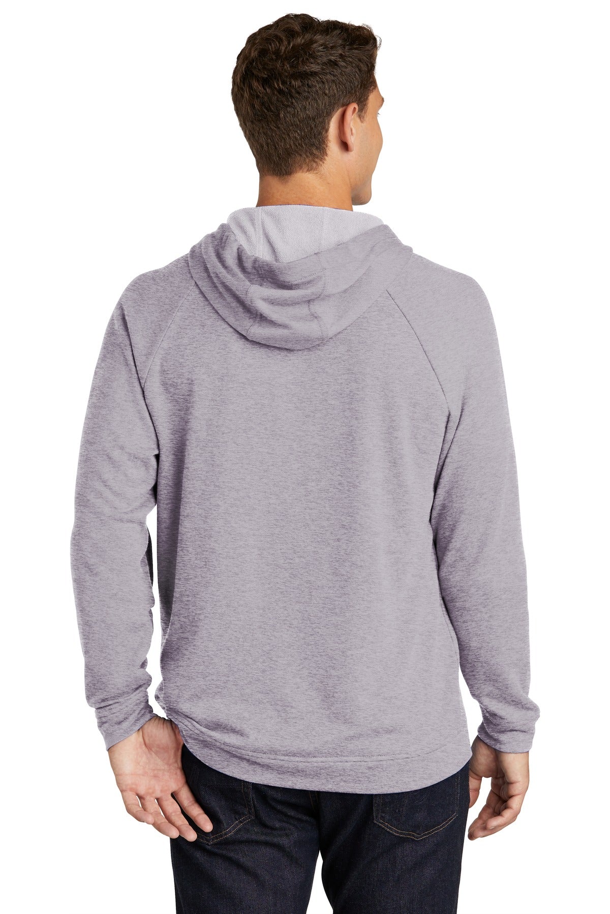 Custom Embroidered Sport-Tek  Lightweight French Terry Pullover Hoodie. ST272,Heather Grey