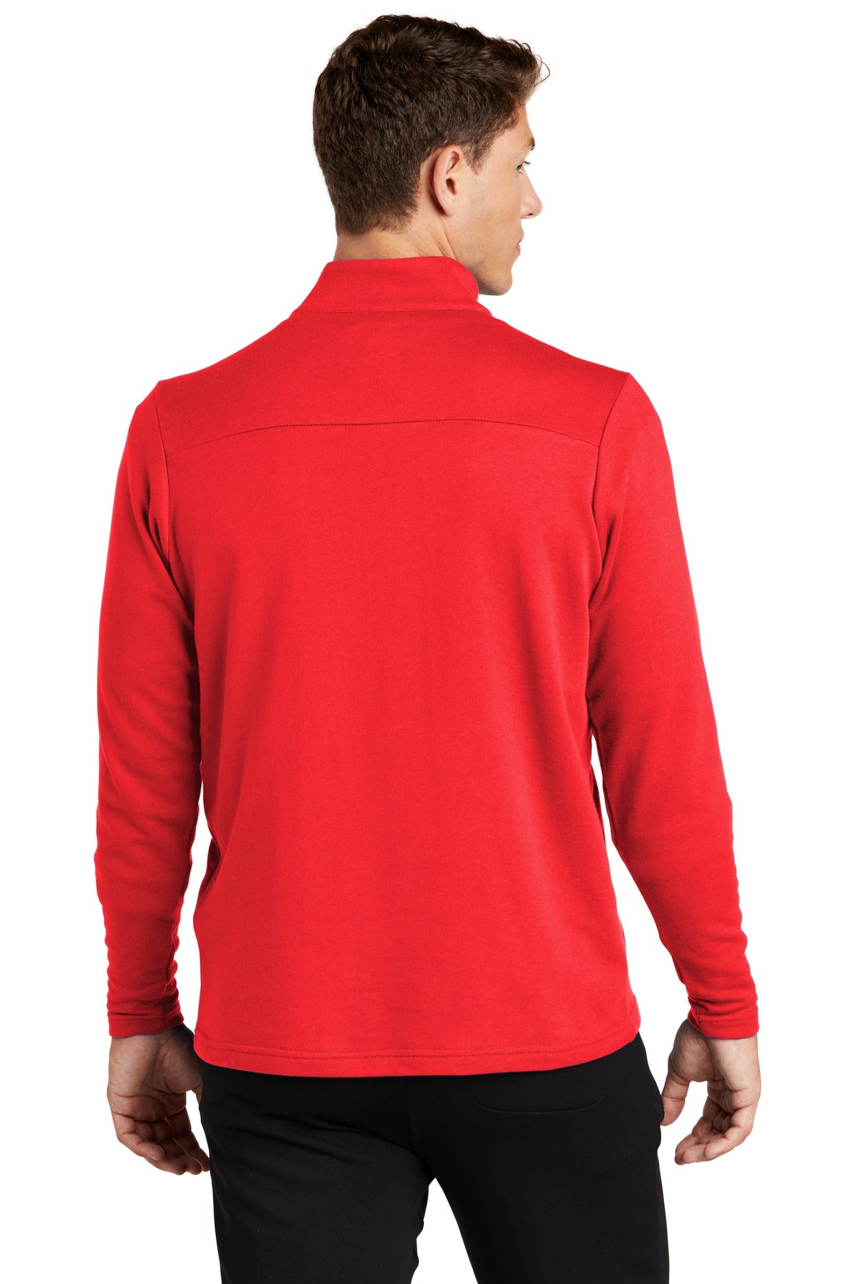 Custom Embroidered Sport-Tek  Lightweight French Terry 1/4-Zip Pullover. ST273,True Red