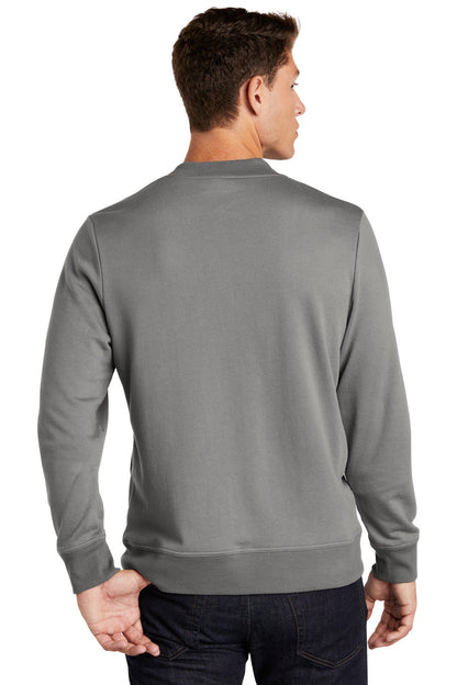 Custom Embroidered Sport-Tek  Lightweight French Terry Bomber. ST274,Grey Concrete