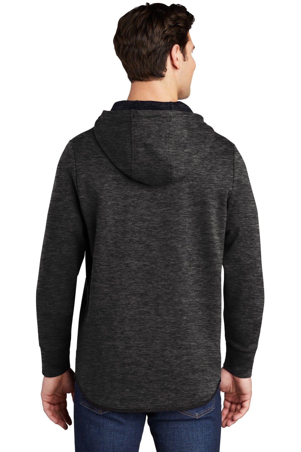 Custom Embroidered Sport-Tek  Triumph Hooded Pullover ST280,Black Heather