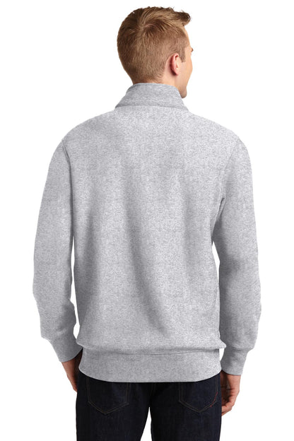 Custom Embroidered Sport-Tek Super Heavyweight 1/4-Zip Pullover Sweatshirt. ST283,Athletic Heather
