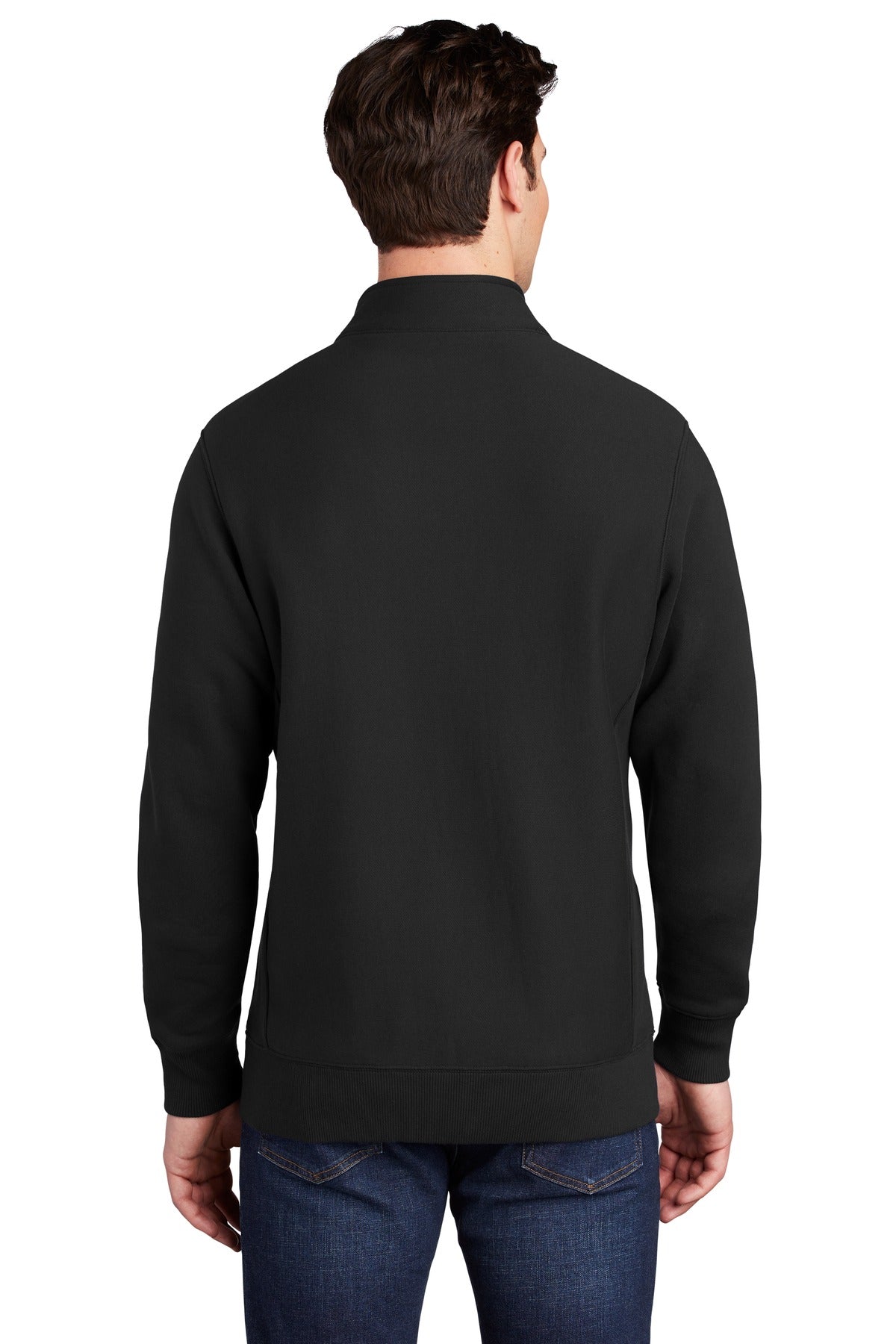 Custom Embroidered Sport-Tek  Super Heavyweight Full-Zip Sweatshirt ST284,Black