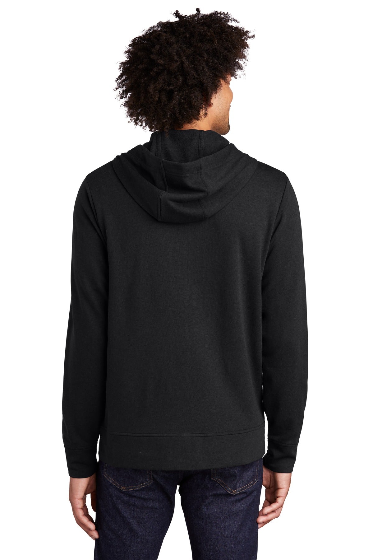 Custom Embroidered Sport-Tek  PosiCharge  Tri-Blend Wicking Fleece Full-Zip Hooded Jacket ST293,Black Triad Solid