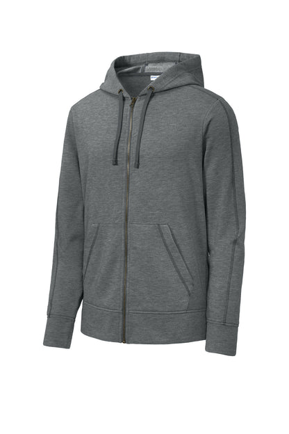 Sport-Tek  PosiCharge  Tri-Blend Wicking Fleece Full-Zip Hooded Jacket ST293