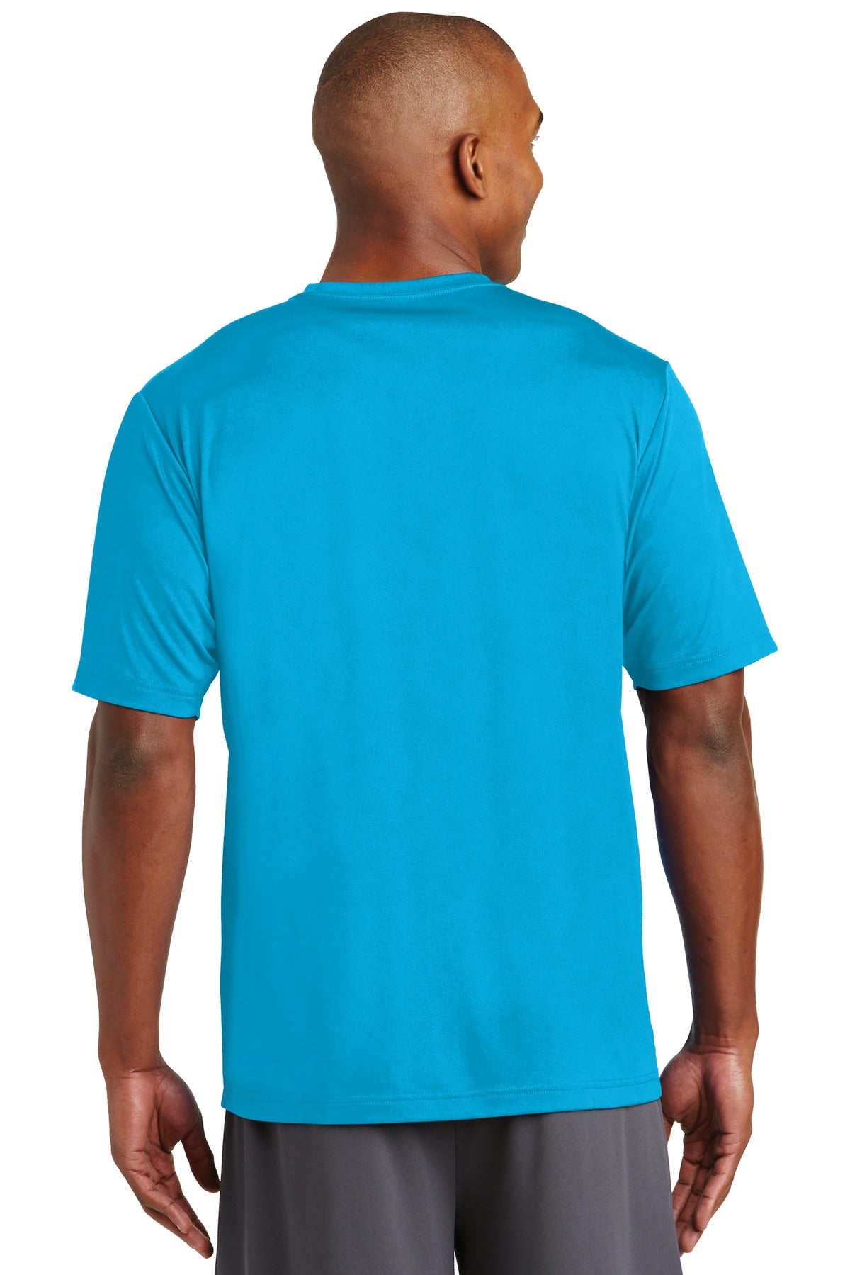 Custom Embroidered Sport-Tek PosiCharge Tough Tee. ST320,Atomic Blue