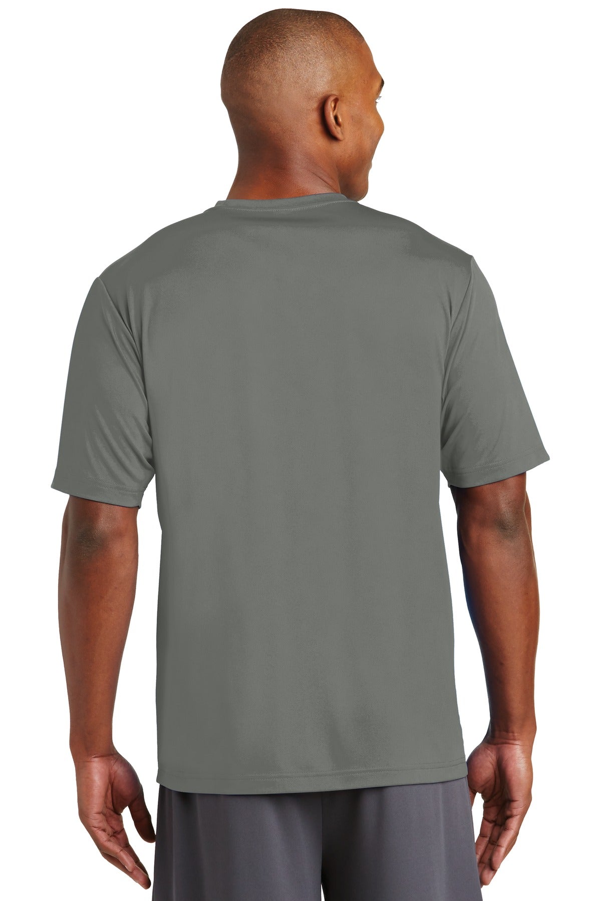Custom Embroidered Sport-Tek PosiCharge Tough Tee. ST320,Dark Smoke Grey