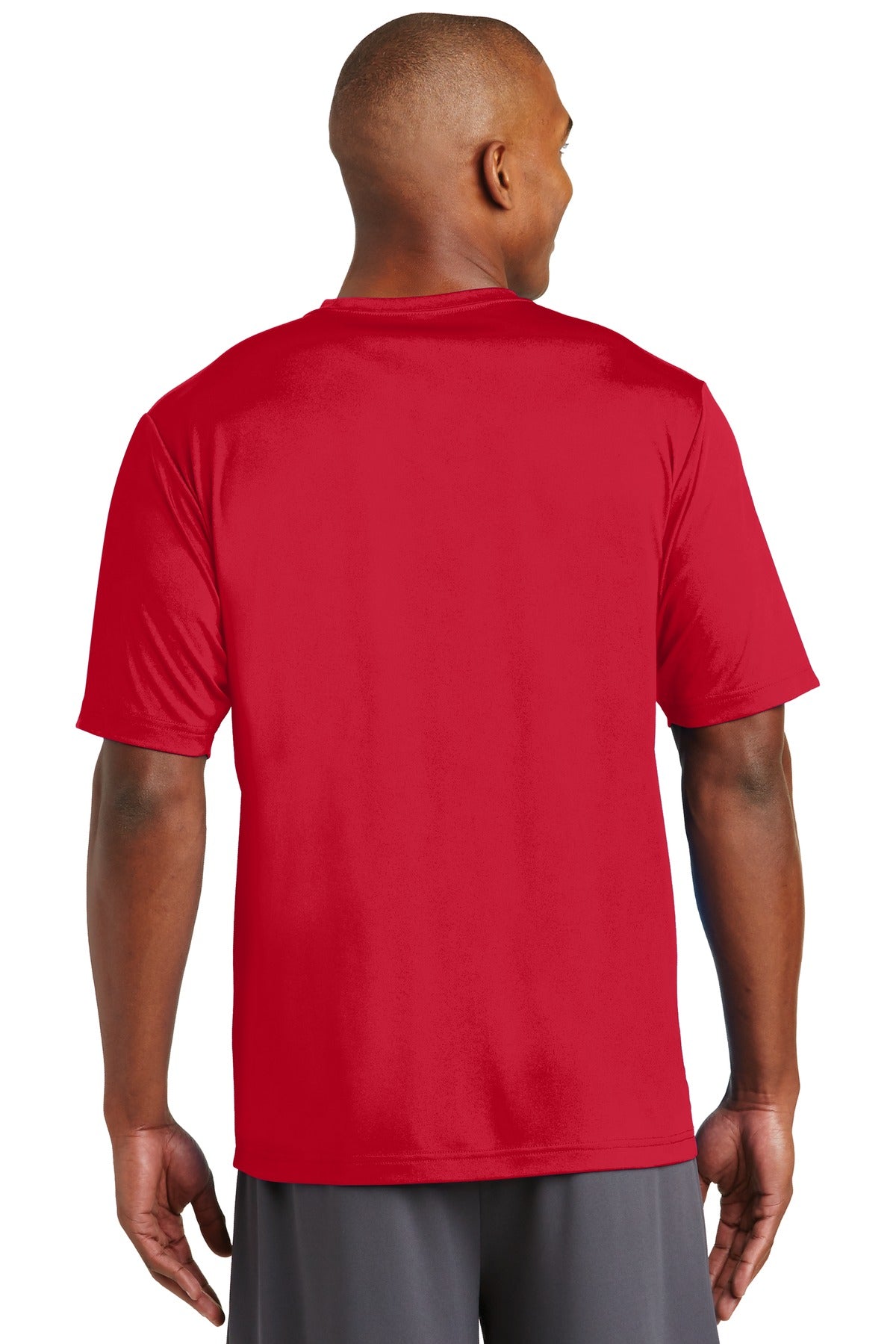 Custom Embroidered Sport-Tek PosiCharge Tough Tee. ST320,Deep Red