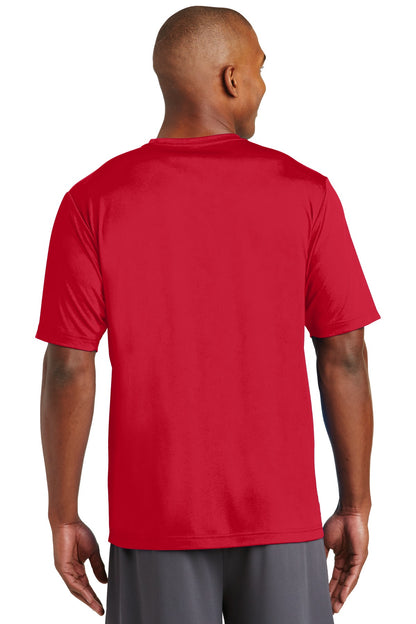 Custom Embroidered Sport-Tek PosiCharge Tough Tee. ST320,Deep Red