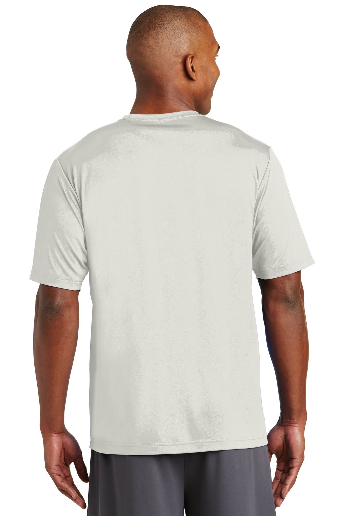 Custom Embroidered Sport-Tek PosiCharge Tough Tee. ST320,Silver