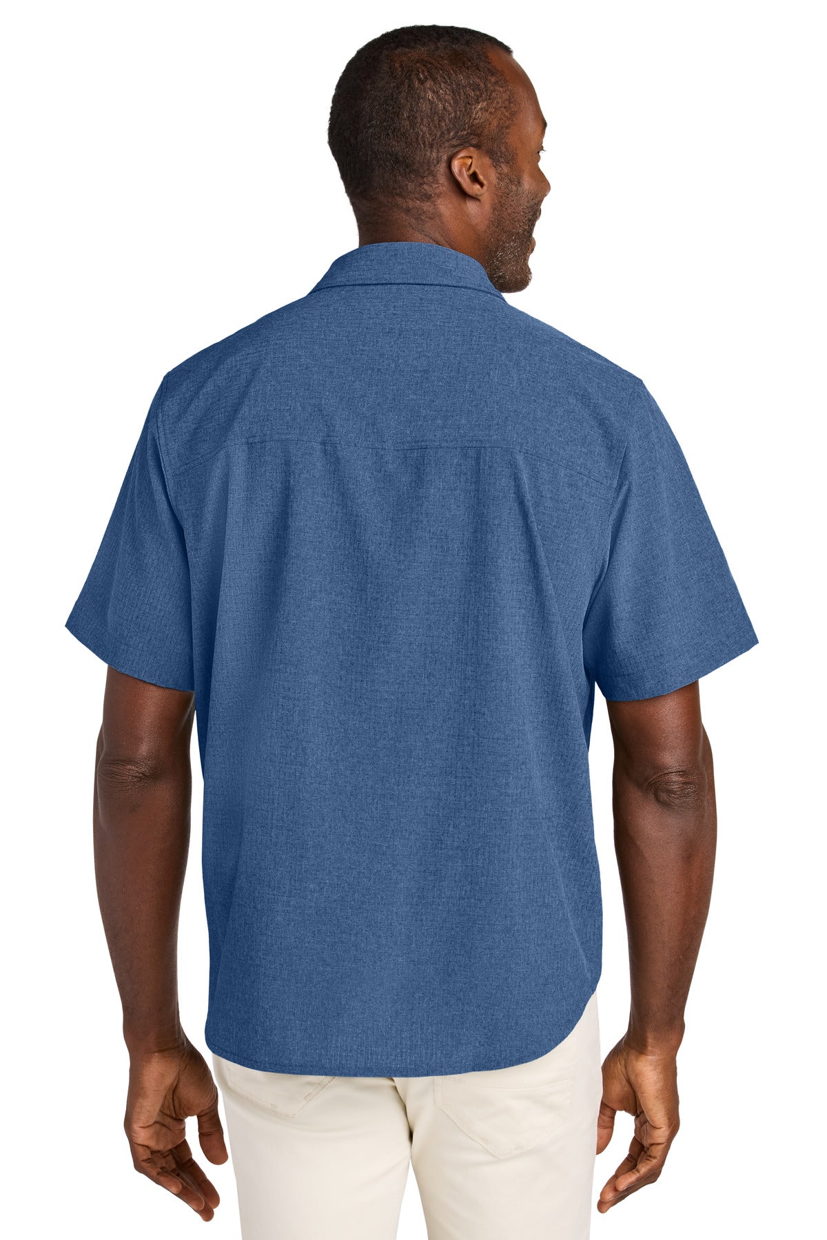 Custom Embroidered Tommy Bahama Sandy Point Short Sleeve Shirt ST326815TB,Classic Blue