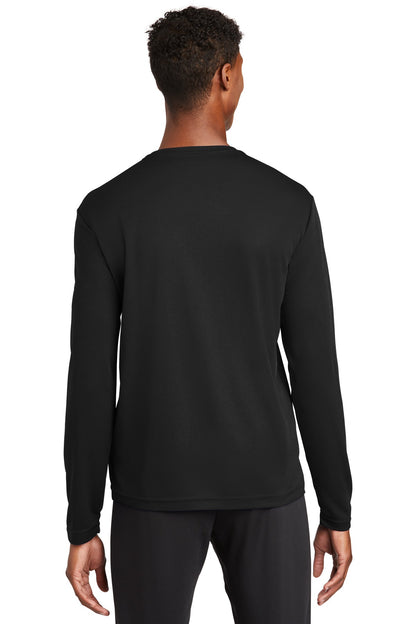 Custom Embroidered Sport-Tek PosiCharge RacerMesh Long Sleeve Tee. ST340LS,Black