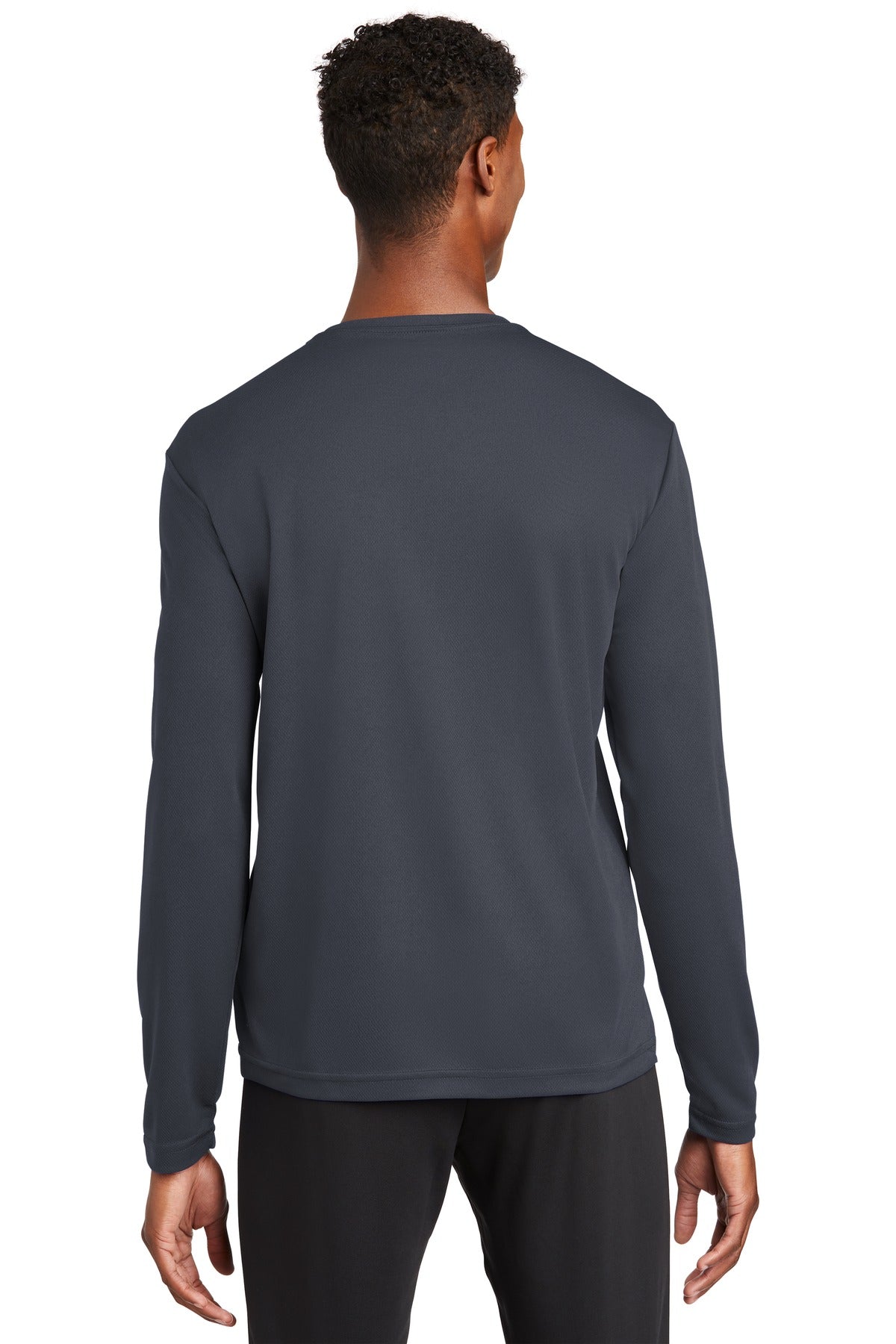 Custom Embroidered Sport-Tek PosiCharge RacerMesh Long Sleeve Tee. ST340LS,Graphite