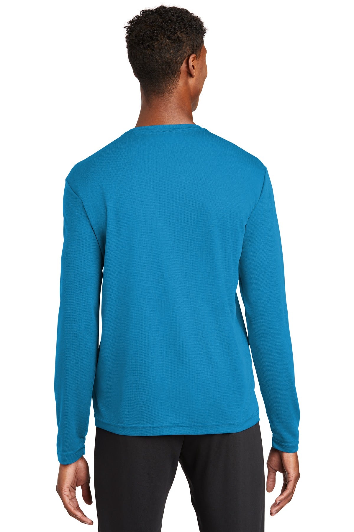 Custom Embroidered Sport-Tek PosiCharge RacerMesh Long Sleeve Tee. ST340LS,Pond Blue
