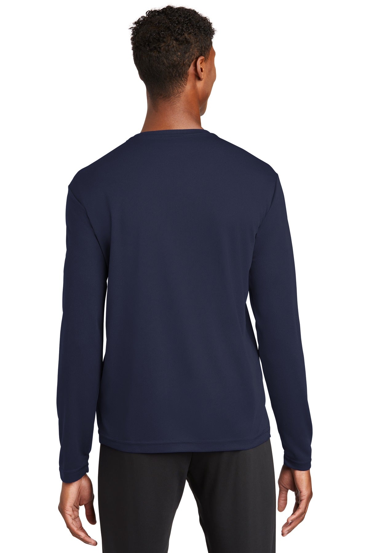 Custom Embroidered Sport-Tek PosiCharge RacerMesh Long Sleeve Tee. ST340LS,True Navy