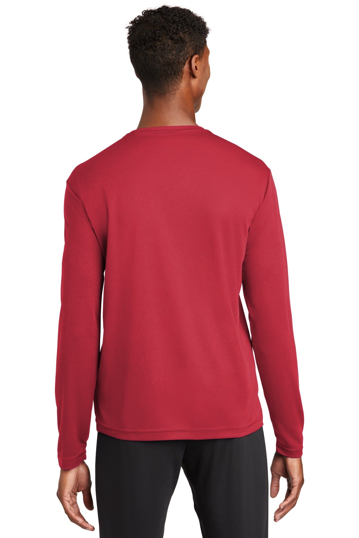 Custom Embroidered Sport-Tek PosiCharge RacerMesh Long Sleeve Tee. ST340LS,True Red