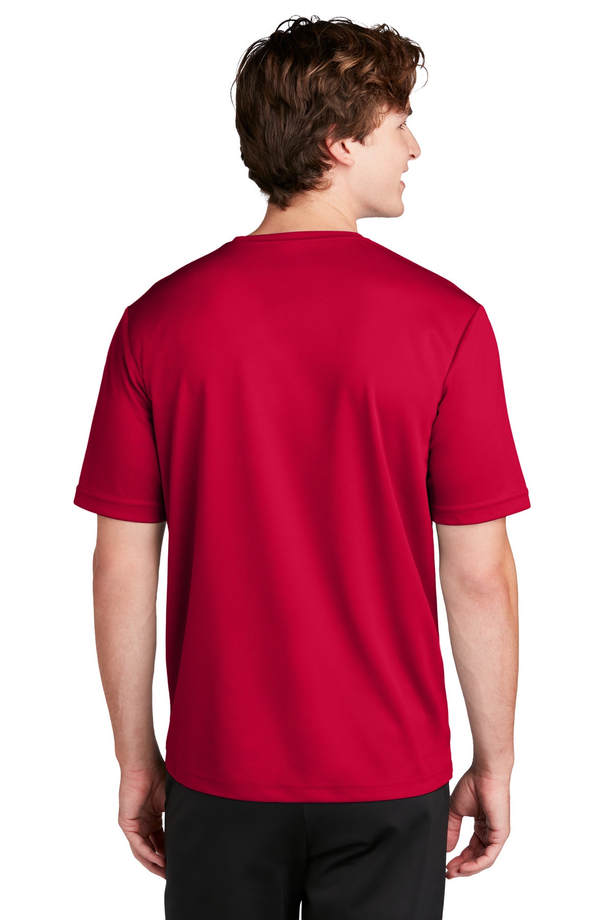 Custom Embroidered Sport-Tek PosiCharge RacerMesh Tee. ST340,Deep Red