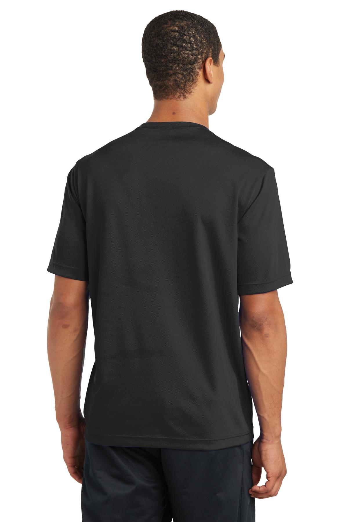 Custom Embroidered Sport-Tek PosiCharge RacerMesh Tee. ST340,Black