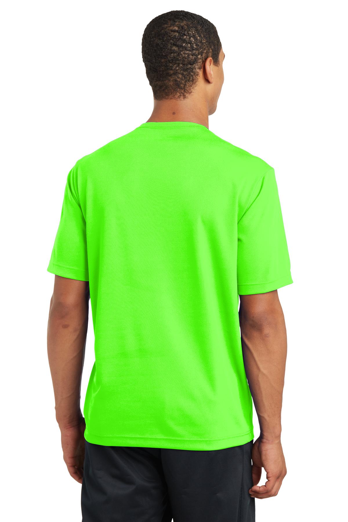Custom Embroidered Sport-Tek PosiCharge RacerMesh Tee. ST340,Neon Green