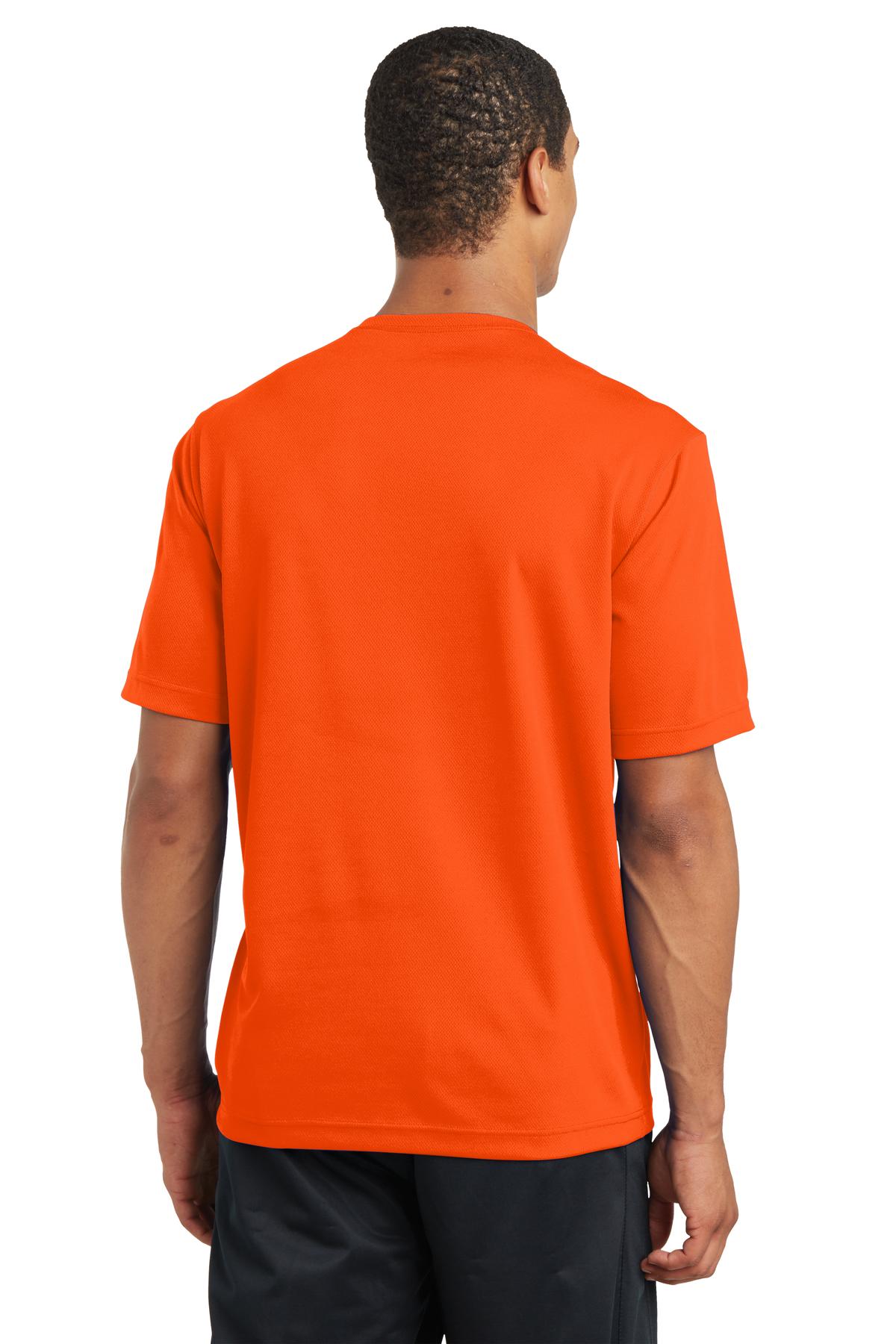 Custom Embroidered Sport-Tek PosiCharge RacerMesh Tee. ST340,Neon Orange