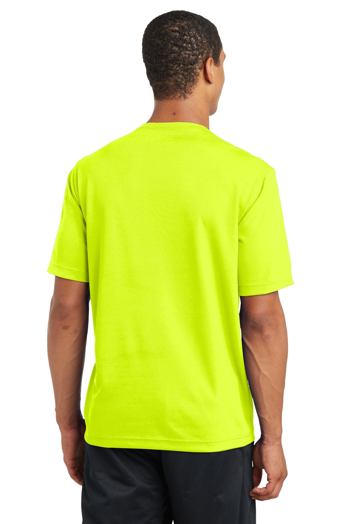 Custom Embroidered Sport-Tek PosiCharge RacerMesh Tee. ST340,Neon Yellow