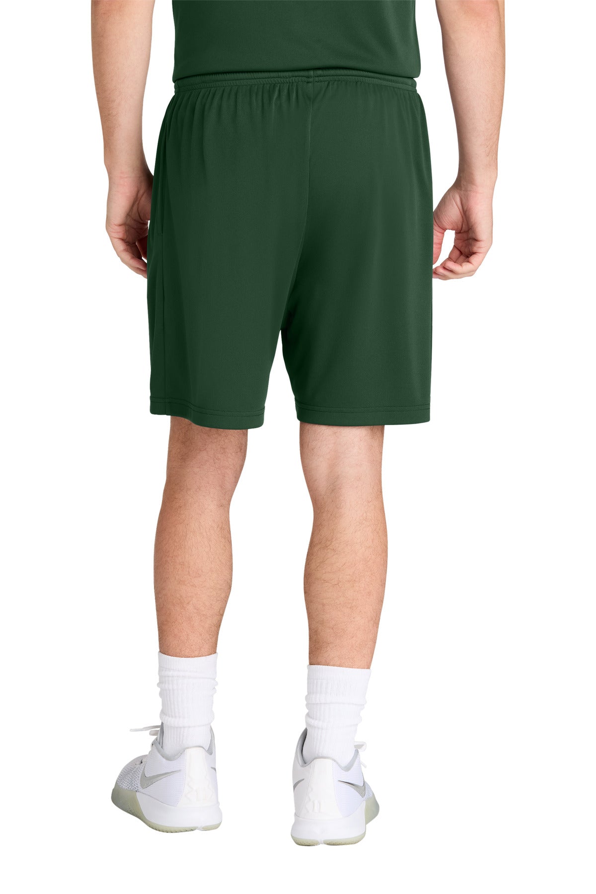 Custom Embroidered Sport-Tek PosiCharge Competitor 7  Pocketed Short ST349P,Forest Green