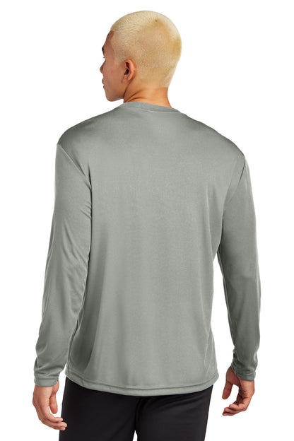 Custom Embroidered Sport-Tek Long Sleeve PosiCharge Competitor Tee. ST350LS,Grey Concrete