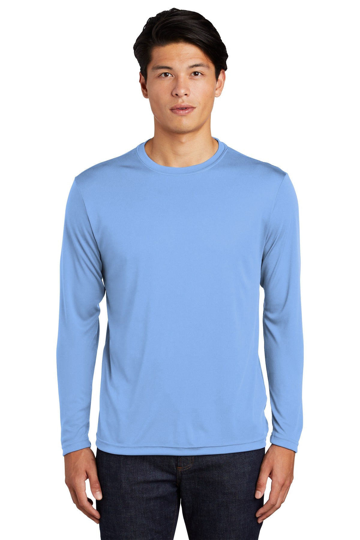 Sport-Tek Long Sleeve PosiCharge Competitor Tee. ST350LS Carolina Blue