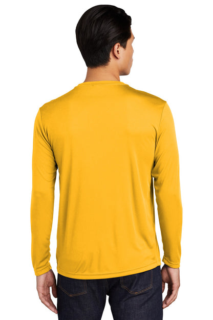 Custom Embroidered Sport-Tek Long Sleeve PosiCharge Competitor Tee. ST350LS,Gold