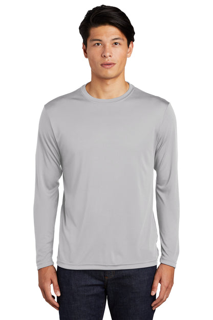 Sport-Tek Long Sleeve PosiCharge Competitor Tee. ST350LS Silver