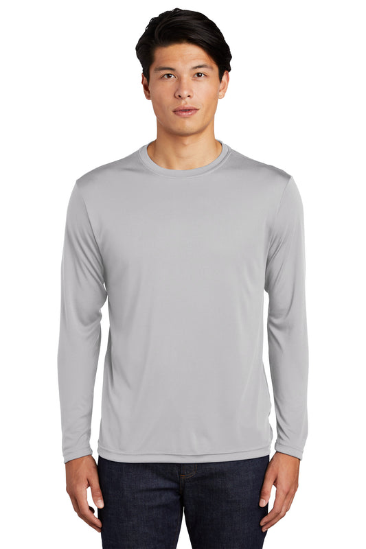 Sport-Tek Long Sleeve PosiCharge Competitor Tee. ST350LS Silver