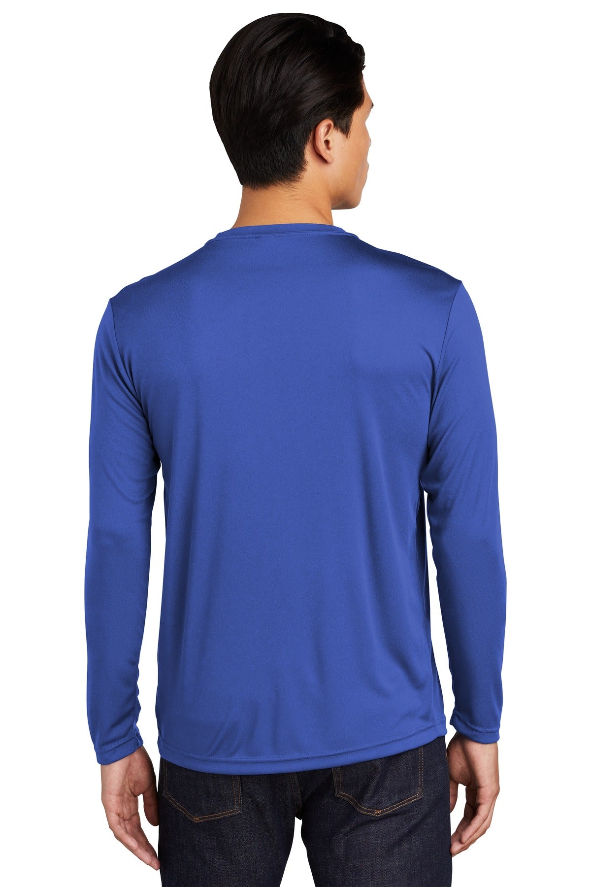 Custom Embroidered Sport-Tek Long Sleeve PosiCharge Competitor Tee. ST350LS,White