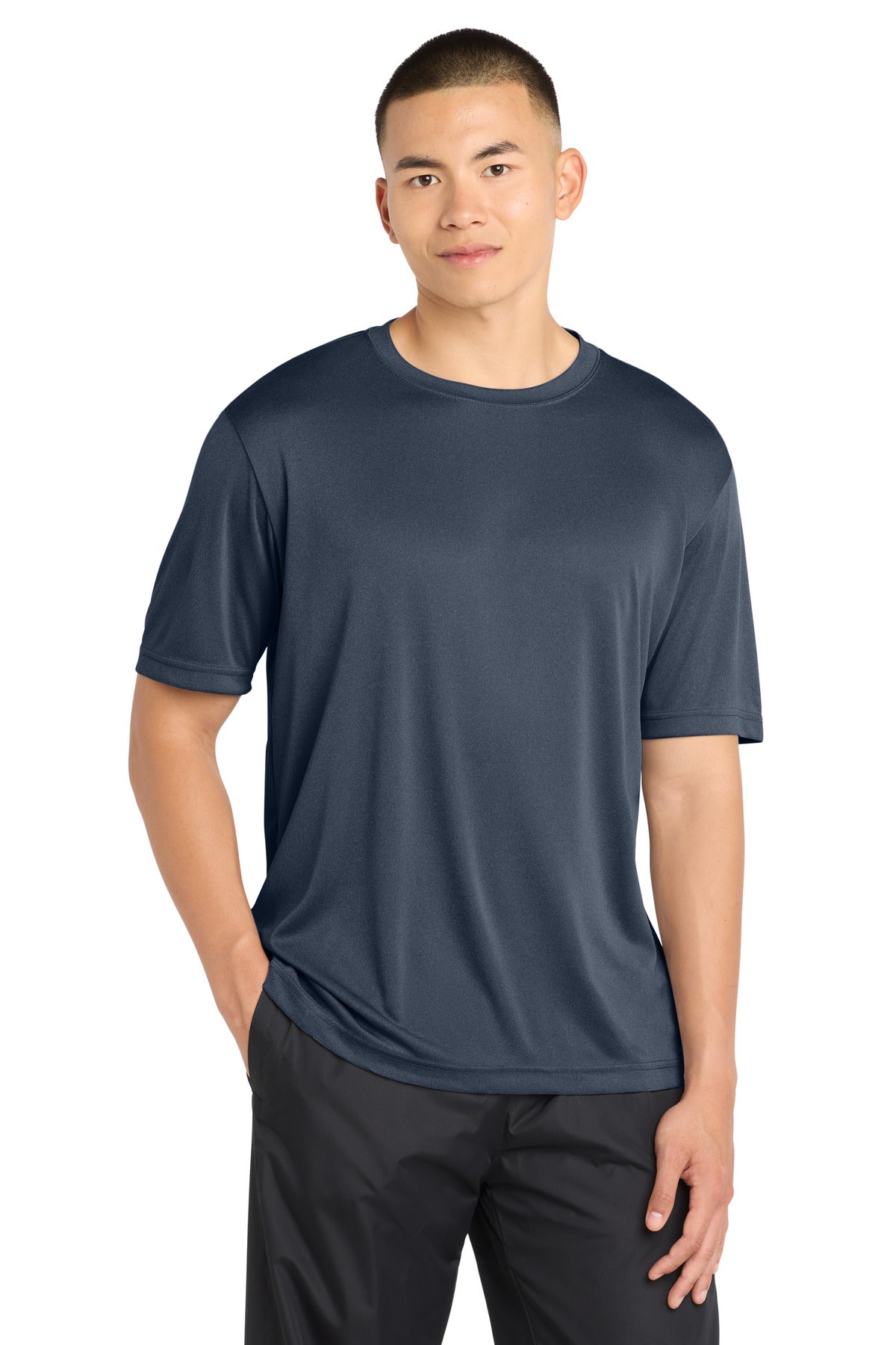 Custom Embroidered Sport-Tek Activewear in True Navy Heather