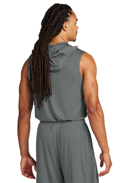 Custom Embroidered Sport-Tek Competitor Sleeveless Hoodie ST352H,Iron Grey