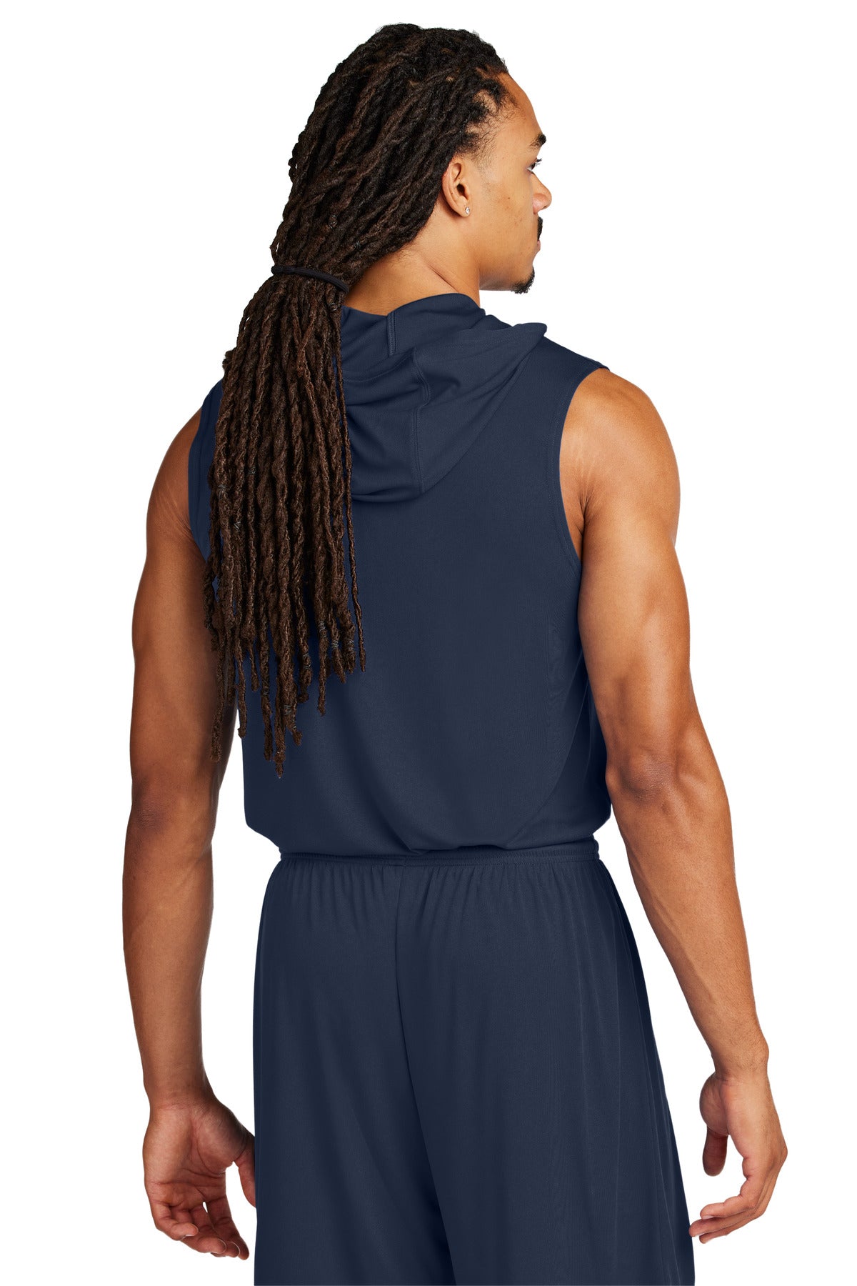 Custom Embroidered Sport-Tek Competitor Sleeveless Hoodie ST352H,True Navy