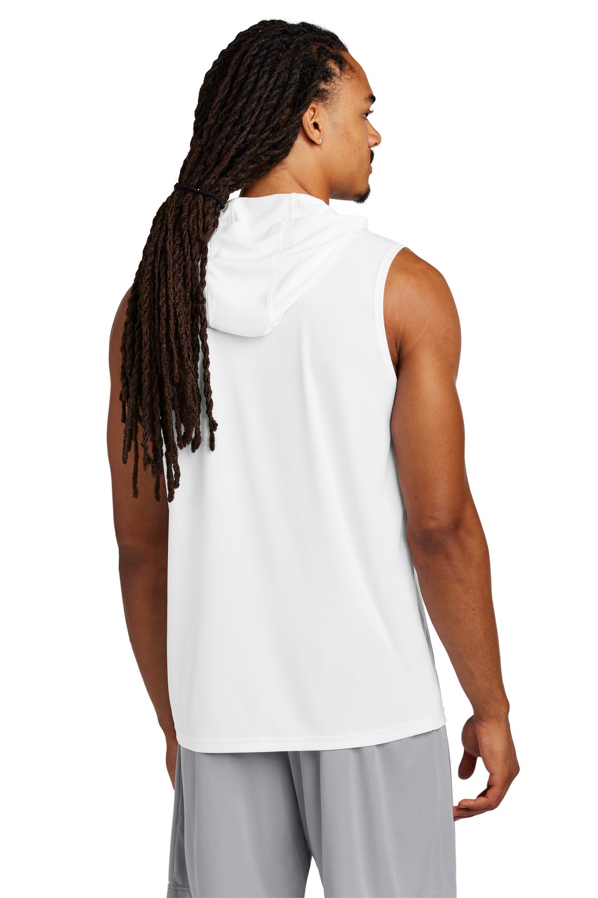 Custom Embroidered Sport-Tek Competitor Sleeveless Hoodie ST352H,White