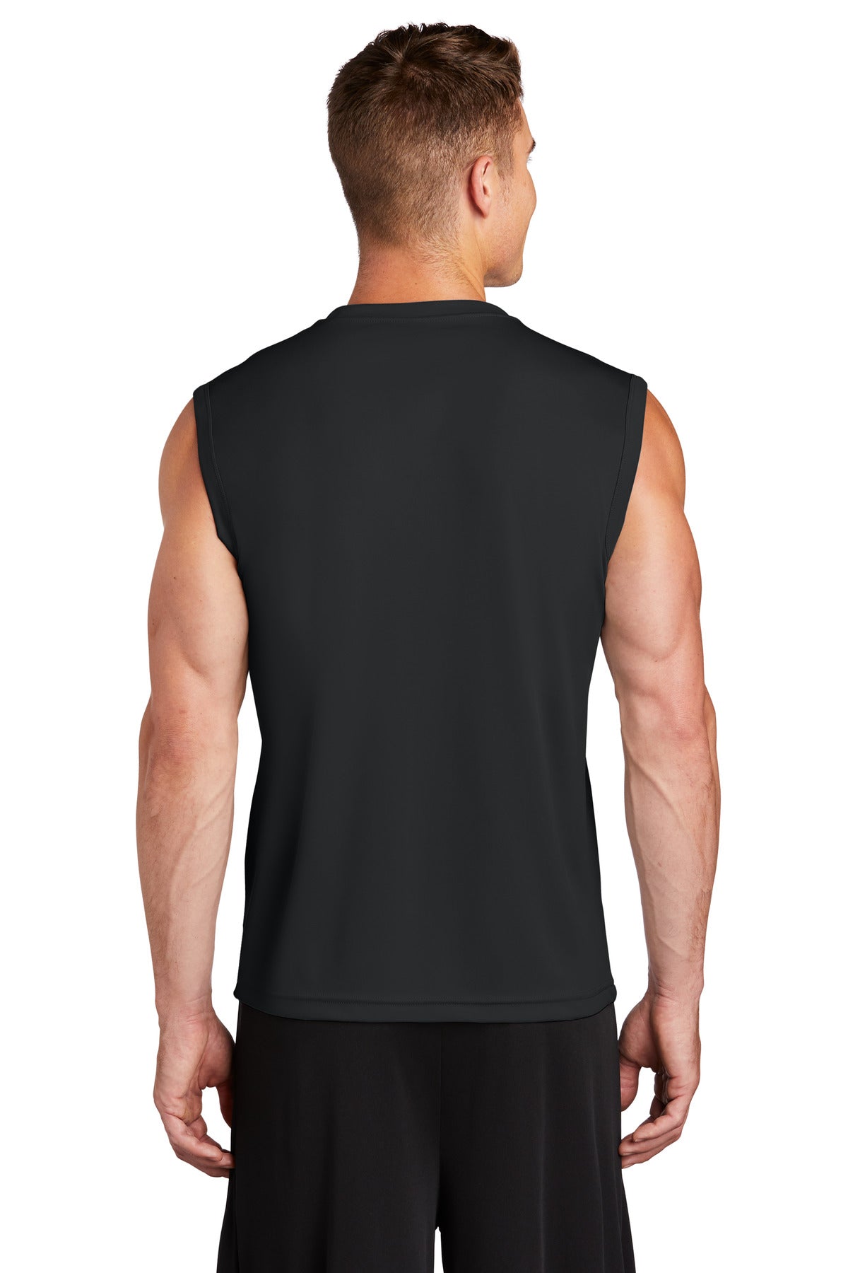 Custom Embroidered Sport-Tek Sleeveless PosiCharge Competitor Tee. ST352,Black