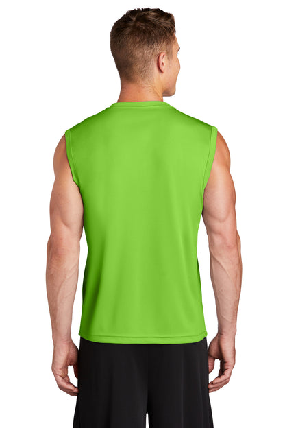 Custom Embroidered Sport-Tek Sleeveless PosiCharge Competitor Tee. ST352,Lime Shock