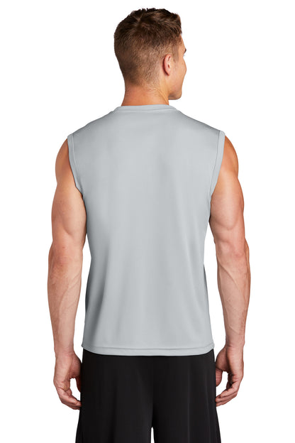 Custom Embroidered Sport-Tek Sleeveless PosiCharge Competitor Tee. ST352,Silver
