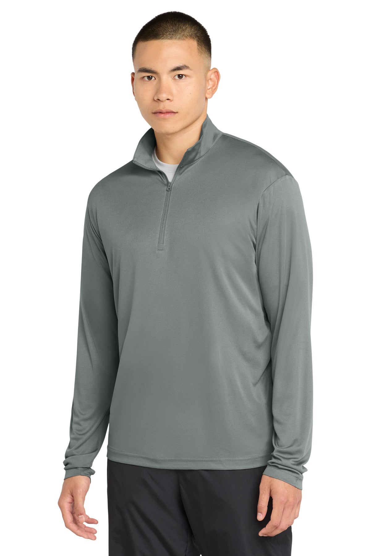 Custom Embroidered Sport-Tek Activewear in Grey Concrete