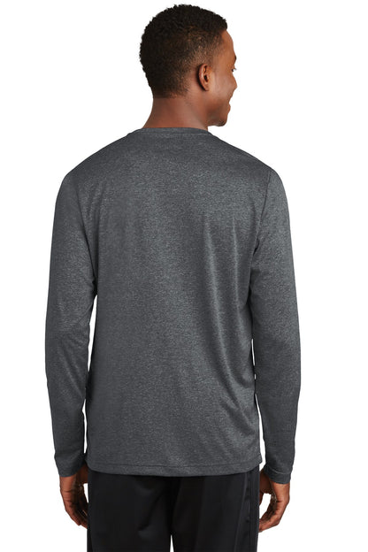 Custom Embroidered Sport-Tek Long Sleeve Heather Contender Tee. ST360LS,Graphite Heather
