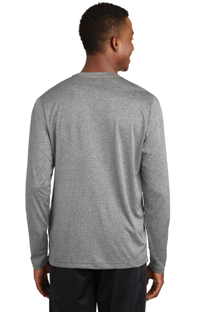 Custom Embroidered Sport-Tek Long Sleeve Heather Contender Tee. ST360LS,Vintage Heather