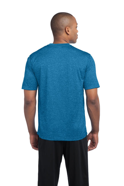 Custom Embroidered Sport-Tek Tall Heather Contender Tee. TST360,Blue Wake Heather
