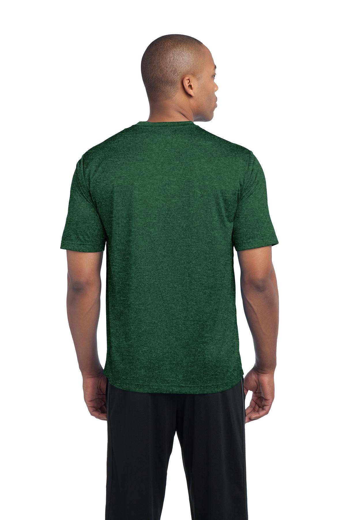 Custom Embroidered Sport-Tek Tall Heather Contender Tee. TST360,Forest Green Heather