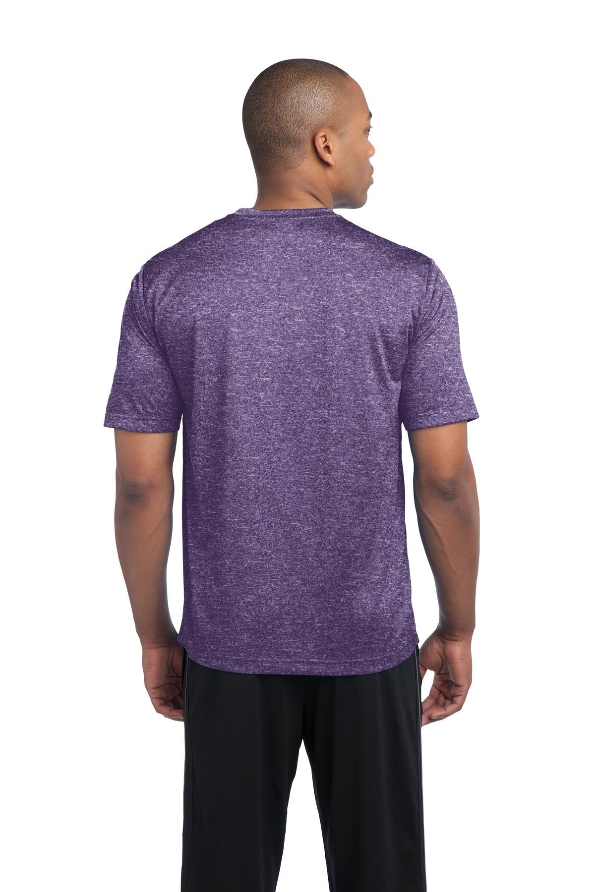 Custom Embroidered Sport-Tek Heather Contender Tee. ST360,Purple Heather