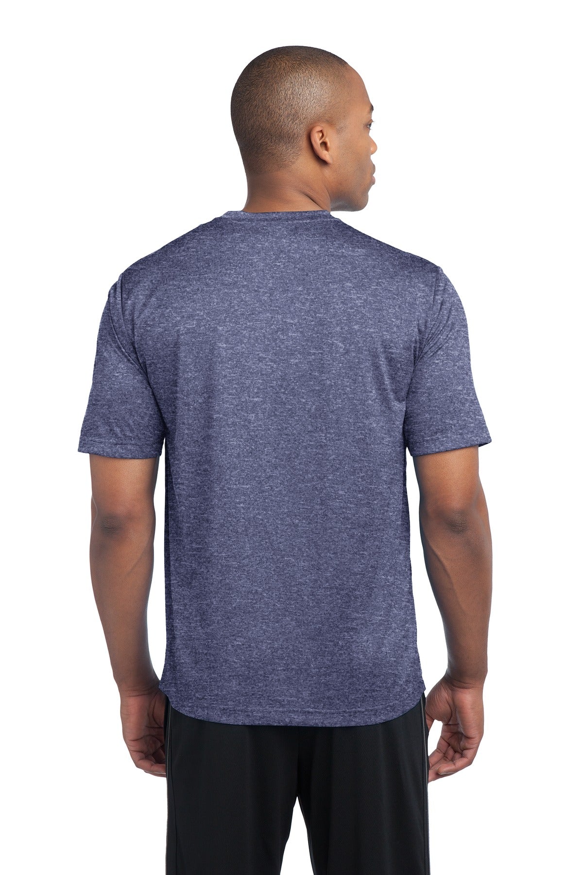Custom Embroidered Sport-Tek Heather Contender Tee. ST360,True Navy Heather