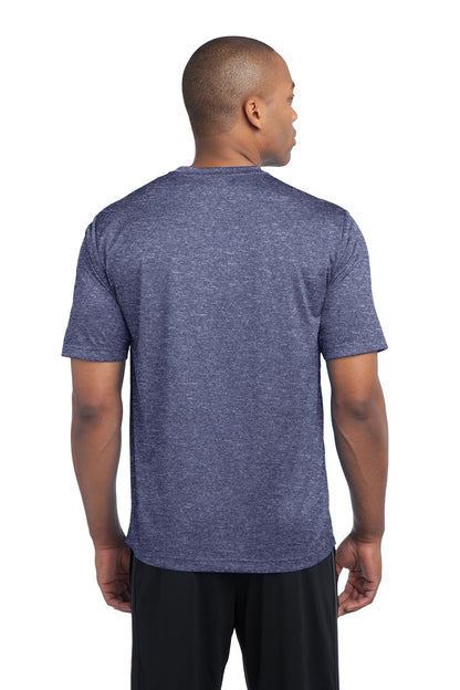Custom Embroidered Sport-Tek Heather Contender Tee. ST360,True Navy Heather