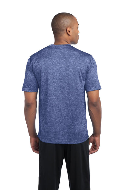 Custom Embroidered Sport-Tek Heather Contender Tee. ST360,True Royal Heather