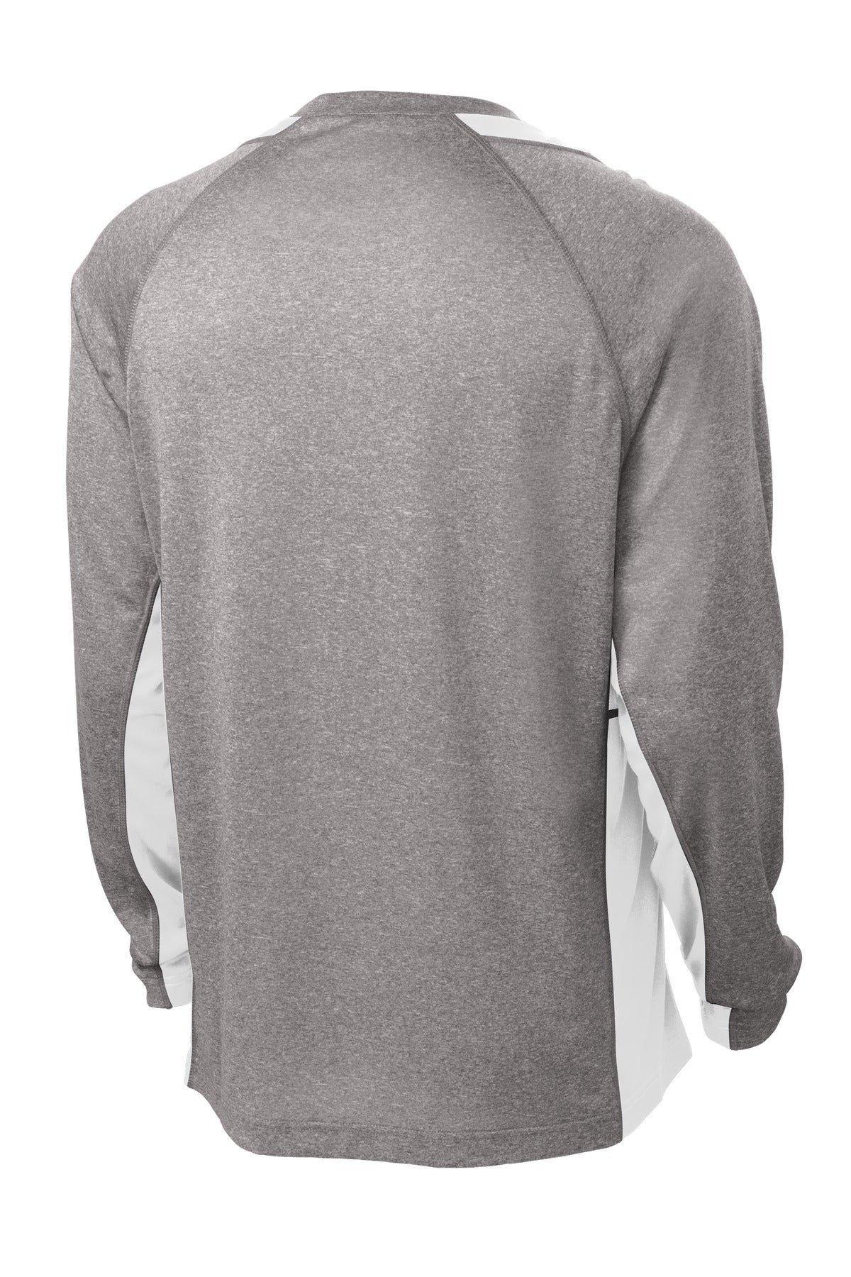 Sport-Tek Long Sleeve Heather Colorblock Contender Tee. ST361LS
