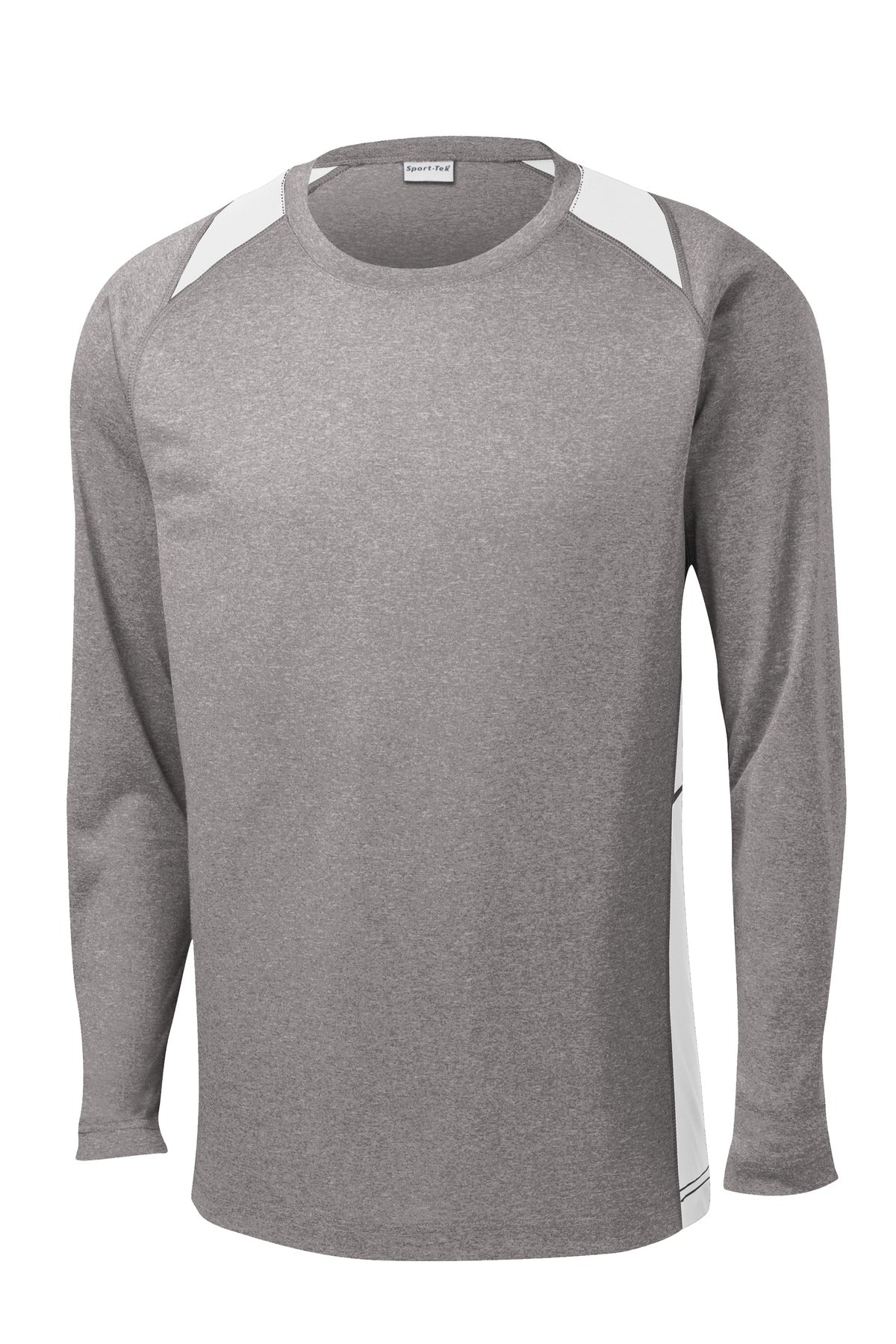 Sport-Tek Long Sleeve Heather Colorblock Contender Tee. ST361LS