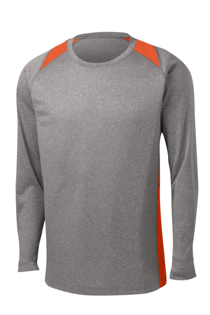 Custom Embroidered Sport-Tek Activewear in Vintage Heather/ Deep Orange